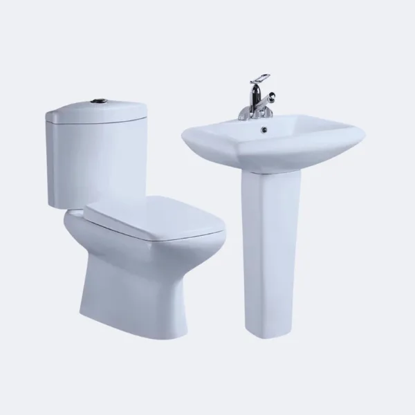 Bathroom Sink & Toilet Set